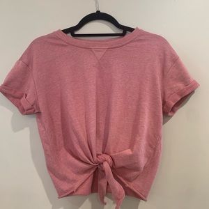 knotted t-shirt